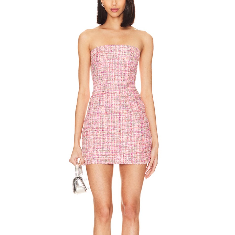Pink mini dress